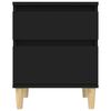 vidaXL Bedside Cabinets 2 pcs Black 40x35x50 cm