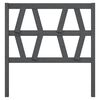 vidaXL Bed Headboard Grey 81x4x100 cm Solid Wood Pine