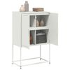 vidaXL Highboard White 68.5x38.5x107 cm Steel
