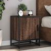 vidaXL Bedside Cabinets 2 pcs Brown Oak 40x31x50 cm Engineered Wood and Metal