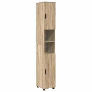 vidaXL Bathroom Cabinet with Storage Sonoma Oak 30 x 35 x 192 cm