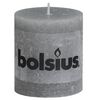 Bolsius Rustic Pillar Candles 6 pcs 80x68 mm Light Grey