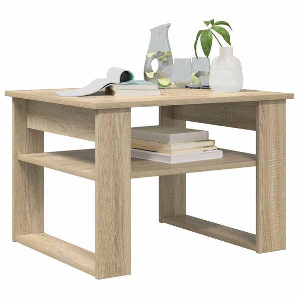 vidaXL Coffee Table Sonoma Oak 64 x 54 x 44 cm Engineered Wood