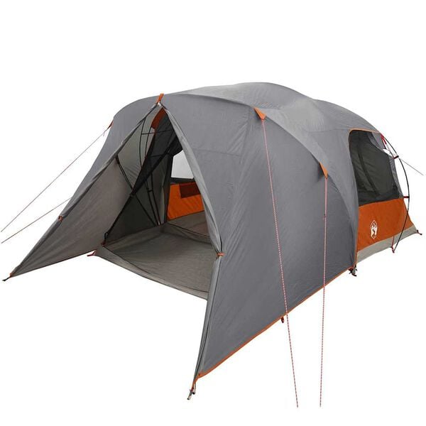 vidaXL Dome Tent with Roof Grey and Orange 455 x 252 x 178 cm