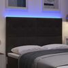 vidaXL Headboard with LED Strip Lights Adjustable Black 72 cm Velvet