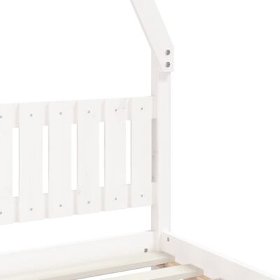 vidaXL Kids Bed Frame White 80x160 cm Solid Wood Pine