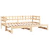 vidaXL Pull-out Day Bed without Mattress 2x(90x190) cm Solid Wood Pine