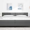 vidaXL Headboard with Headboard Dark Grey 200 cm Faux Leather
