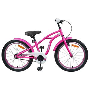 vidaXL Kids Bike 20'' for 6-11 Years Old Dark Pink