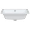 vidaXL Bathroom Sink White 50x40.5x18.5 cm Rectangular Ceramic