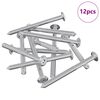 vidaXL Furniture Screws 12 pcs Silver M6 x 70 mm Steel