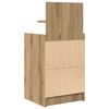 vidaXL Bedside Cabinets with 2 Drawers 2 pcs Artisan Oak 38x34x80 cm