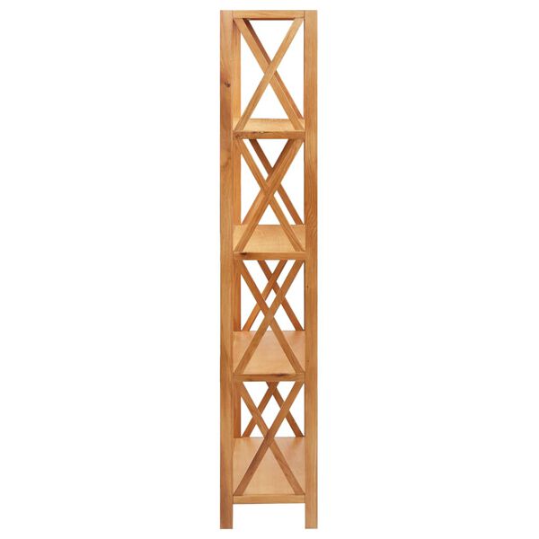 vidaXL 5-Tier Shelf 80x30x163.5 cm Solid Oak Wood