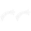vidaXL Christmas Lights Shooting Star Silhouette 2 pcs 50 LEDs Warm White