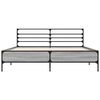 vidaXL Bed Frame without Mattress Grey Sonoma 150x200 cm King Size