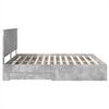 vidaXL Bed Frame Concrete Grey 180 x 200 cm Engineered Wood