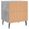 vidaXL Bedside Cabinet Concrete Grey 40x35x47.5 cm Engineered Wood