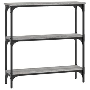vidaXL Console Table Grey Sonoma 75x22,5x75 cm Engineered Wood