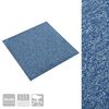 vidaXL Carpet Floor Tiles 20 pcs 5 m² 50x50 cm Blue