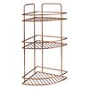 Metaltex 3-tier Corner Douche Rack Copper