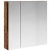 vidaXL Bathroom Mirror Cabinet Old Wood 70 x 14.5 x 70 cm