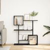 vidaXL Room Divider Bookcase Black 92x29x112 cm Engineered Wood