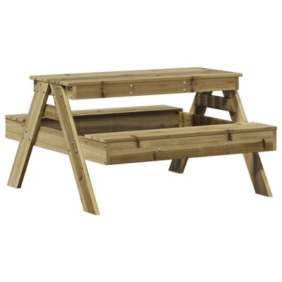 vidaXL Picnic Table for Kids 88x97x52 cm Impregnated Wood Pine