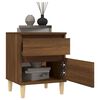 vidaXL Bedside Cabinets 2 pcs Brown Oak 40x35x50 cm