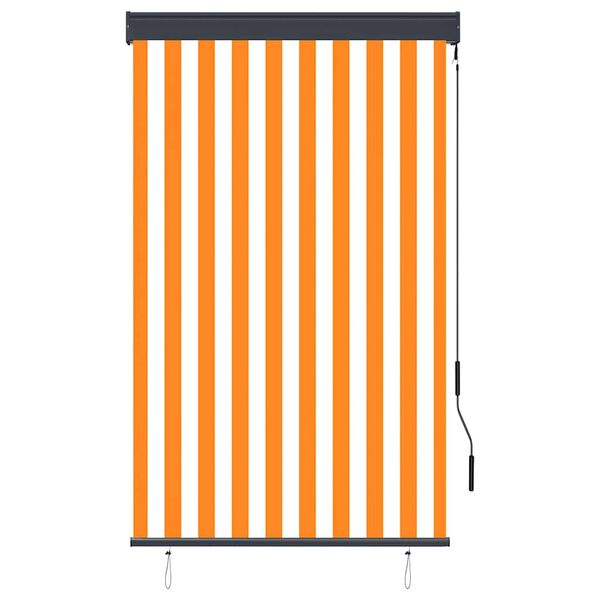 vidaXL Outdoor Roller Blind 100x250 cm White and Orange