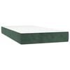 vidaXL Pocket Spring Bed Mattress Medium Dark Green 80x200x20 cm Velvet