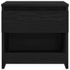 vidaXL Bedside Cabinet Black Oak 40 x 30 x 39 cm Engineered wood