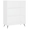 vidaXL Highboard White 69.5x34x180 cm Engineered Wood