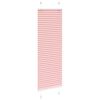 vidaXL Pleated Blind Pink 40x150 cm Fabric Width 39.4 cm Polyester