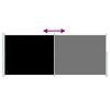 vidaXL Patio Retractable Side Awning 200x500 cm Black