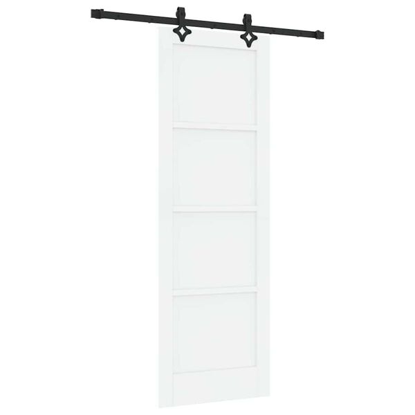 vidaXL Sliding Door Set Other ORKDAL White and black 73.5 x 211 cm