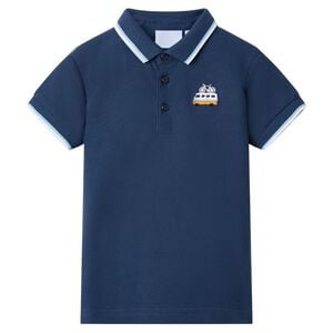 vidaXL Kids' Polo Shirt Dark Blue 92