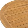 vidaXL Garden Dining Table &Oslash;90x75 cm Solid Teak Wood