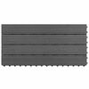 vidaXL Decking Tile 6 pcs Grey 60 x 30 cm WPC