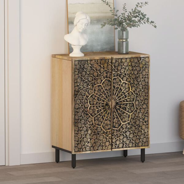 vidaXL Side Cabinet 60x33x75 cm Solid Wood Mango