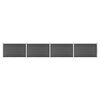 vidaXL Fence Panel Set WPC 699x105 cm Black
