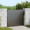 vidaXL Garden Gate with Lock Black 85 x 100 cm Powder-coated steel