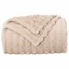 vidaXL Throw Blanket Beige 150 x 130 cm Fleece