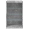 vidaXL Sideboard with LED Lights Concrete Grey 60.5x37x100 cm