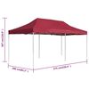 vidaXL Professional Folding Party Tent Aluminium 6x3 m Wine Red