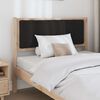 vidaXL Upholstered Headboard Brown 100 cm Solid Pine Wood
