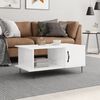 vidaXL Coffee Table High Gloss White 90x50x40 cm Engineered Wood