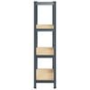 vidaXL 4-Layer Storage Shelf Anthracite Steel&Engineered Wood
