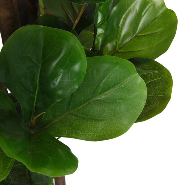 vidaXL Artificial Fiddle Leaf Fig Tree 232 Leaves 180 cm Green