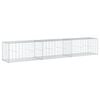 vidaXL Gabion Basket with Cover 300x50x50 cm Galvanised Iron