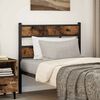 vidaXL Replace Headboard Smoked Oak 100 cm Iron and Engineered Wood